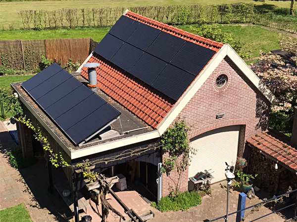 Zonneboilers familie van den Berg Baak